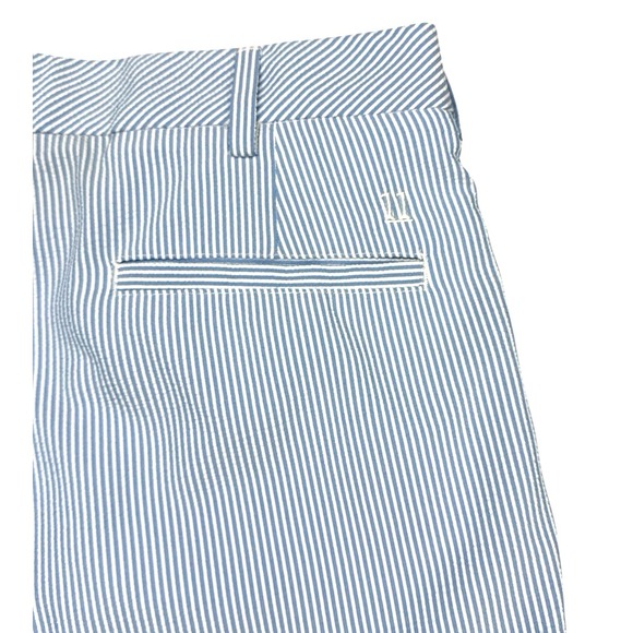 Walter Hagen Men's Majors 11 Golf Chino Shorts – Blue Striped‎ – 10" Inseam – 32 - Picture 1 of 16